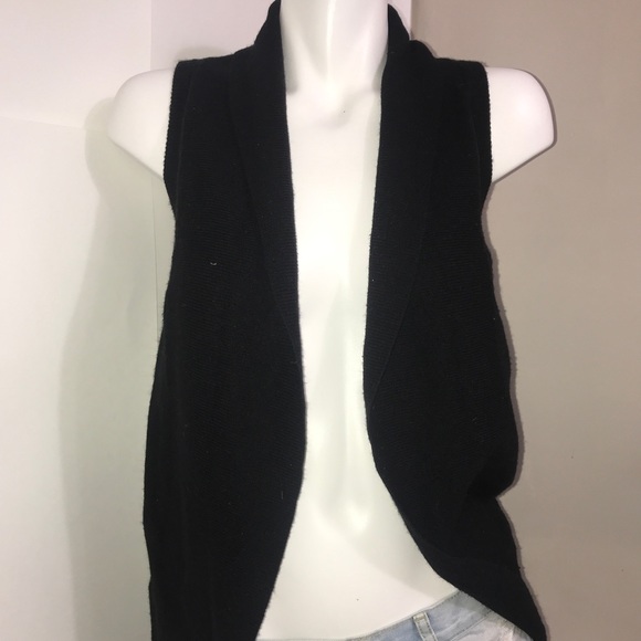 Cotton On Black Sleeveless Circular Long Cardigan - Picture 3 of 9